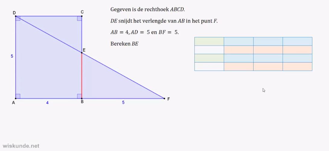 Berekeningen in driehoeken opgave 14