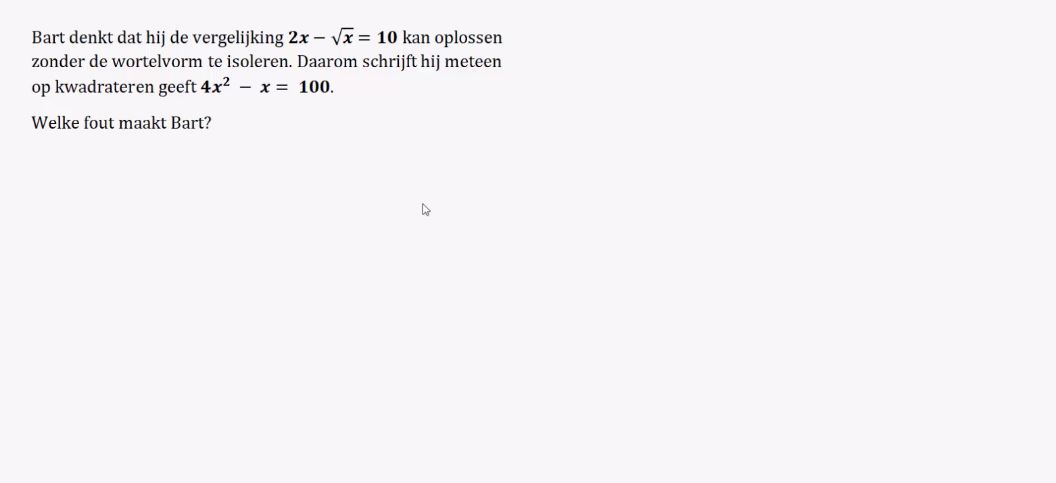 Wortelfuncties Opgave 38