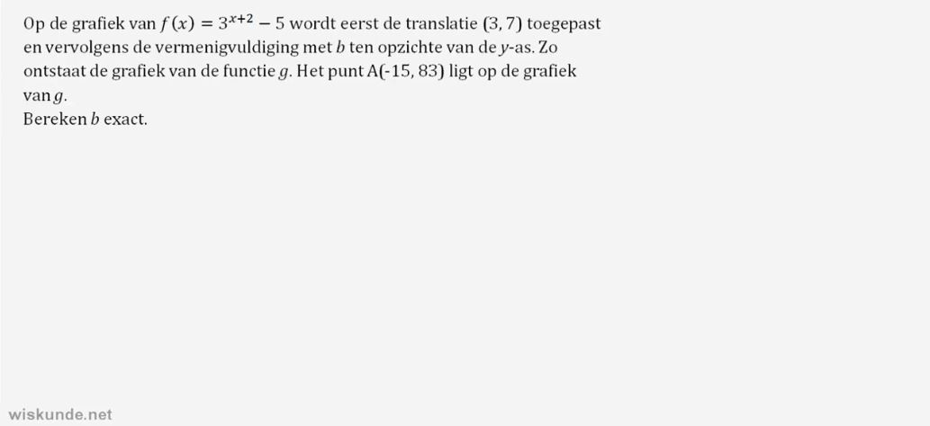 Exponentiële functies opgave 67