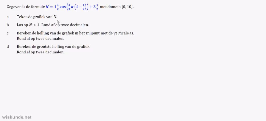 Sinusoïden  opgave 33