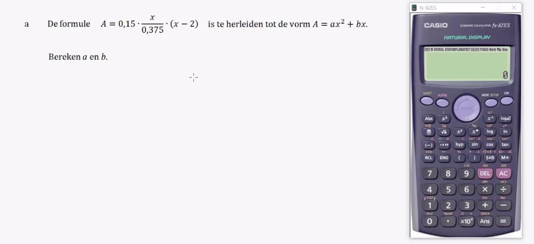 Formules met breuken opgave 34