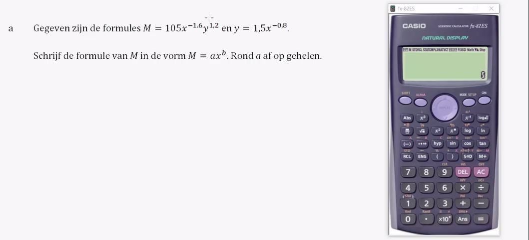 Rekenen met machten en wortels opgave 58
