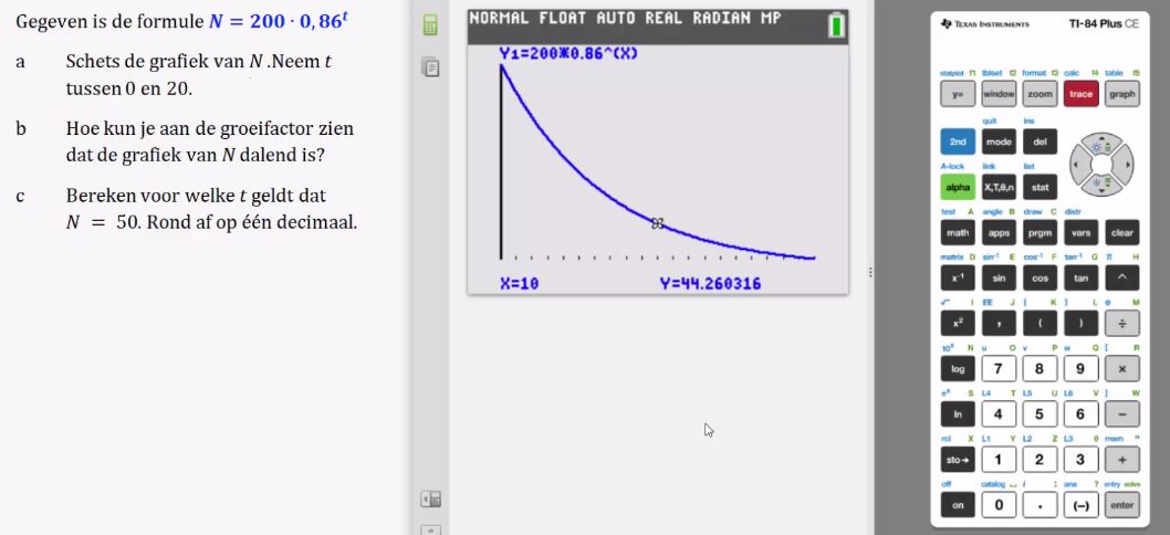 Formules met exponenten Opgave 71