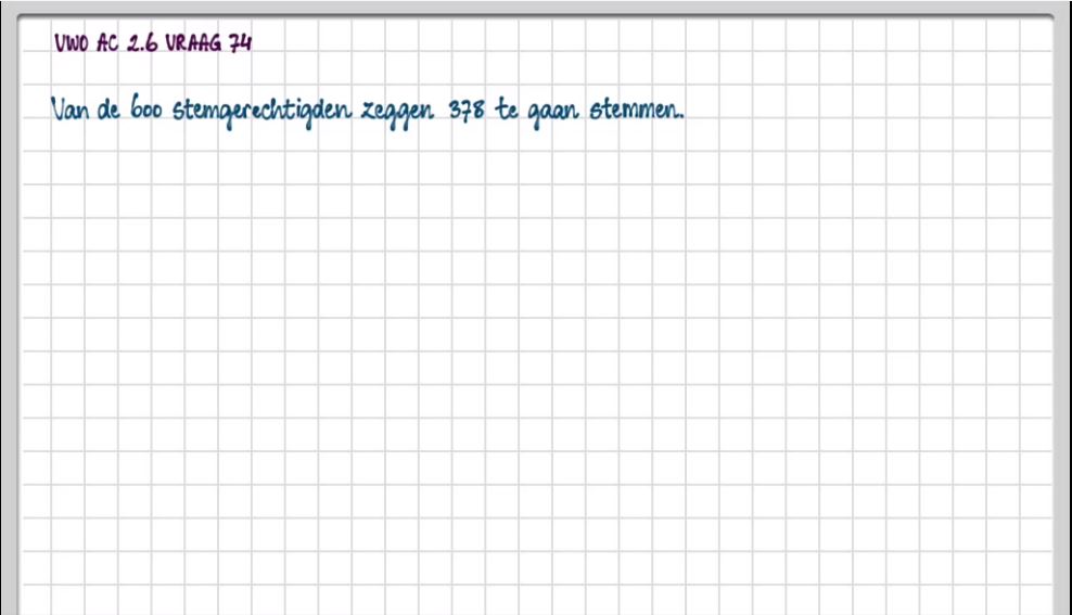 Betrouwbaarheidsintervallen voor de populatieproportie Opgave 37