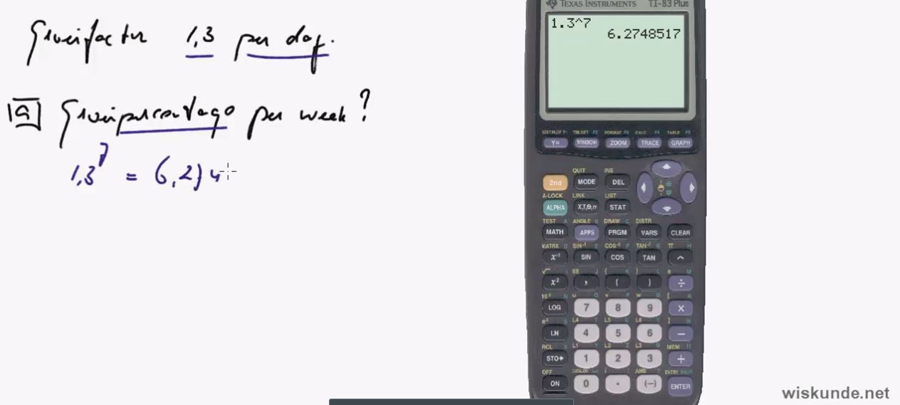 Exponentiële en logaritmische formules opgave 27