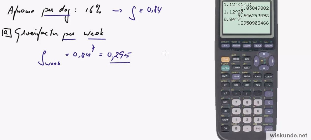 Exponentiële en logaritmische formules opgave 28