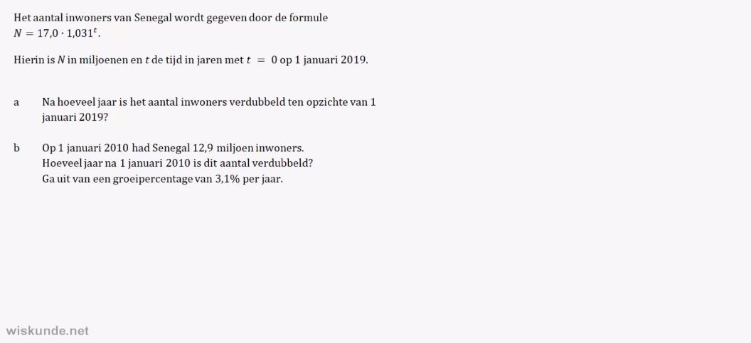 Exponentiële en logaritmische formules opgave 33