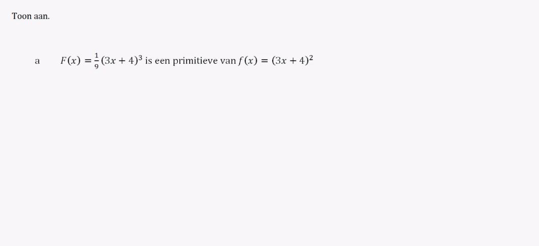 Primitieven en integralen opgave 2