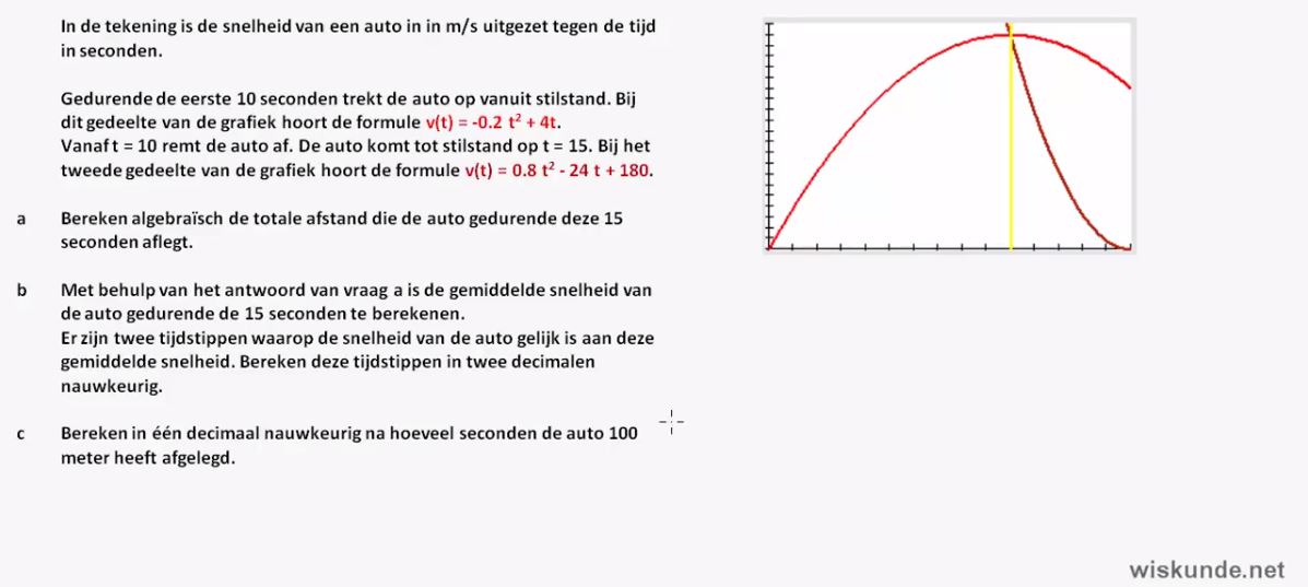 Toepassingen van integralen opgave 79