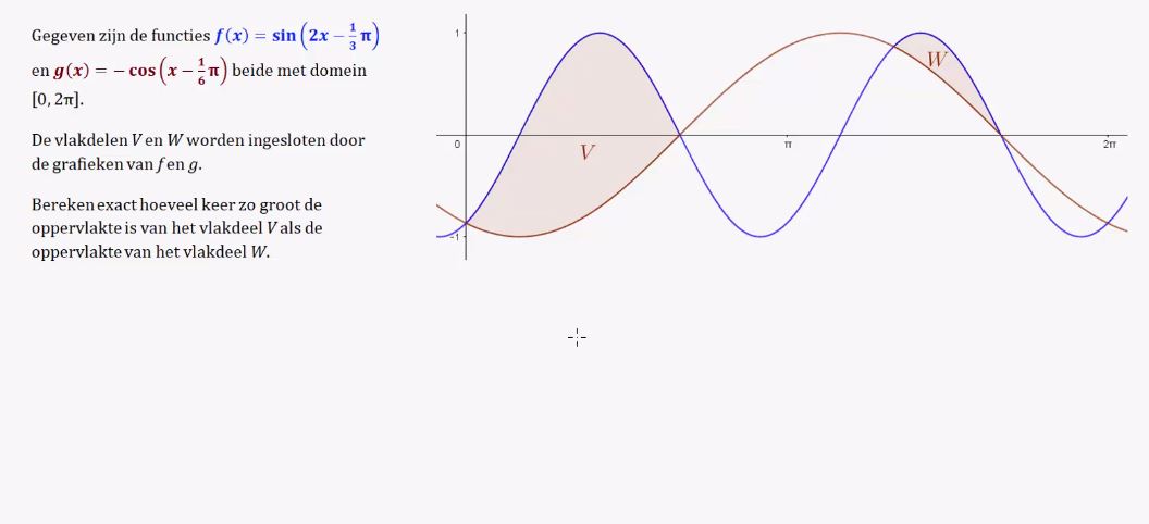 Goniometrische formules bij vergelijkingen en herleidingen Opgave 8
