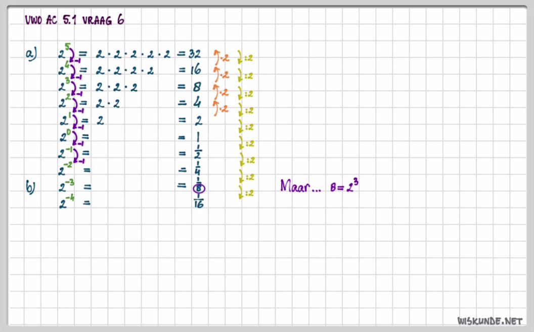 Rekenen met machten Opgave 6