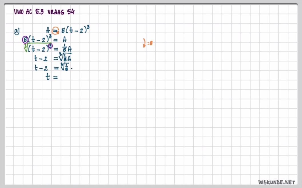 Formules herleiden en variabelen vrijmaken opgave 54