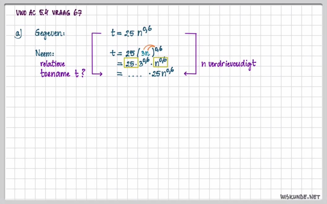 Formules met machten en wortels opgave 67