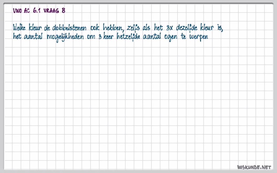 Kansen opgave 8