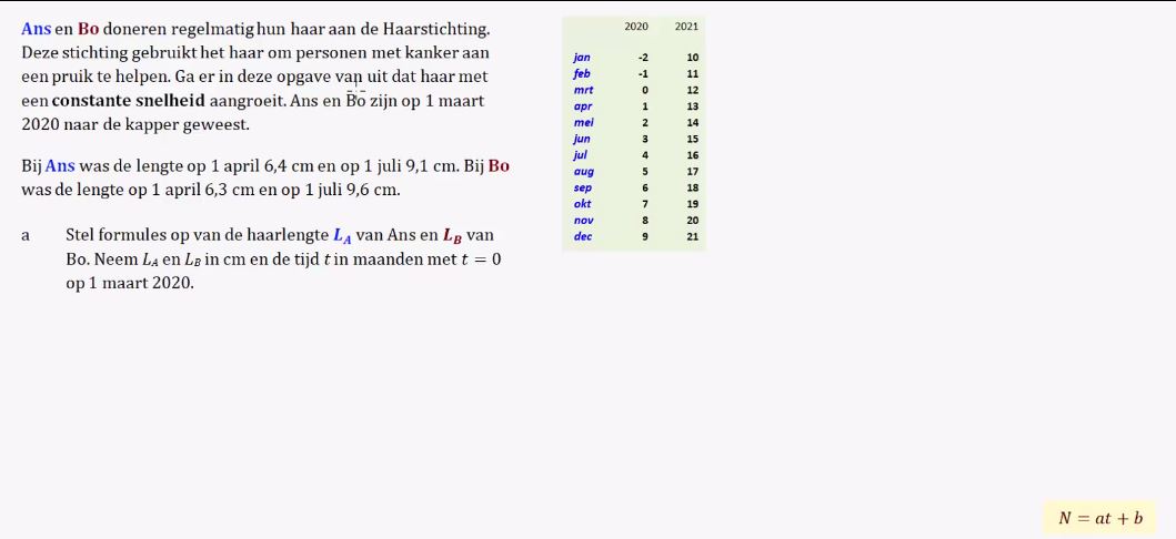Lineaire en exponentiële groei opgave 9