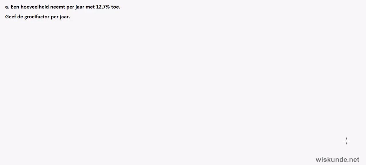 Groeipercentages opgave 24