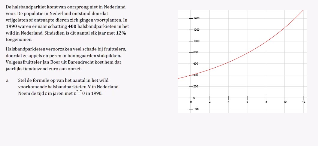 Groeipercentages opgave 25