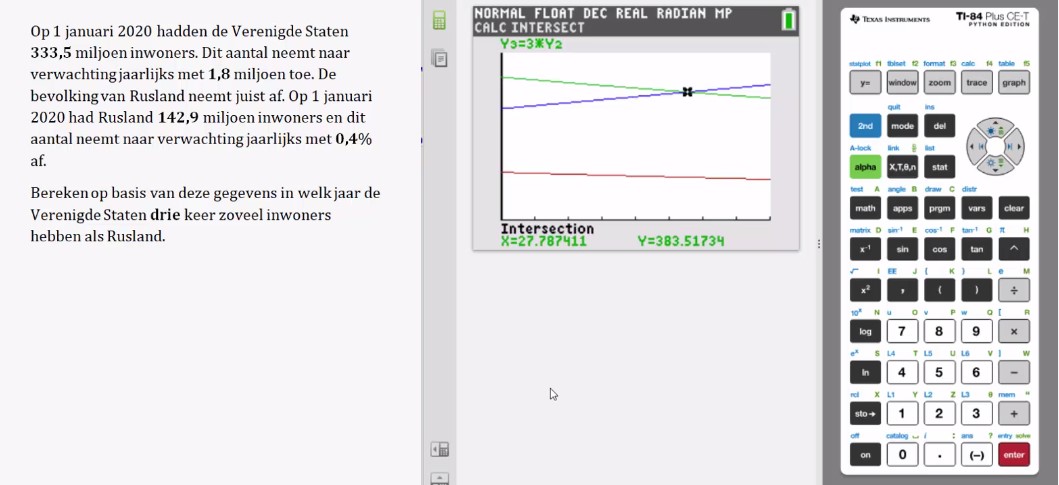 Groeipercentages opgave 27