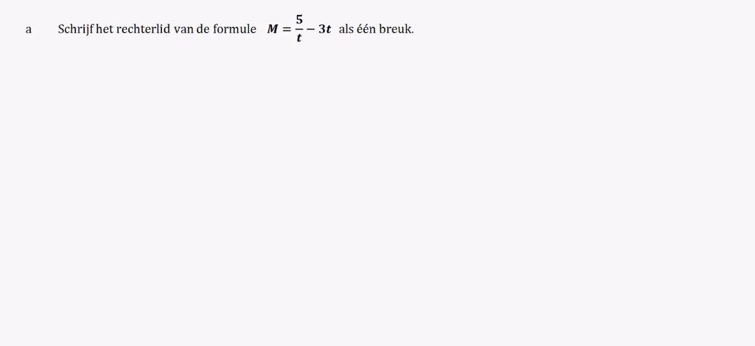 Herleiden en combineren van formules opgave 21