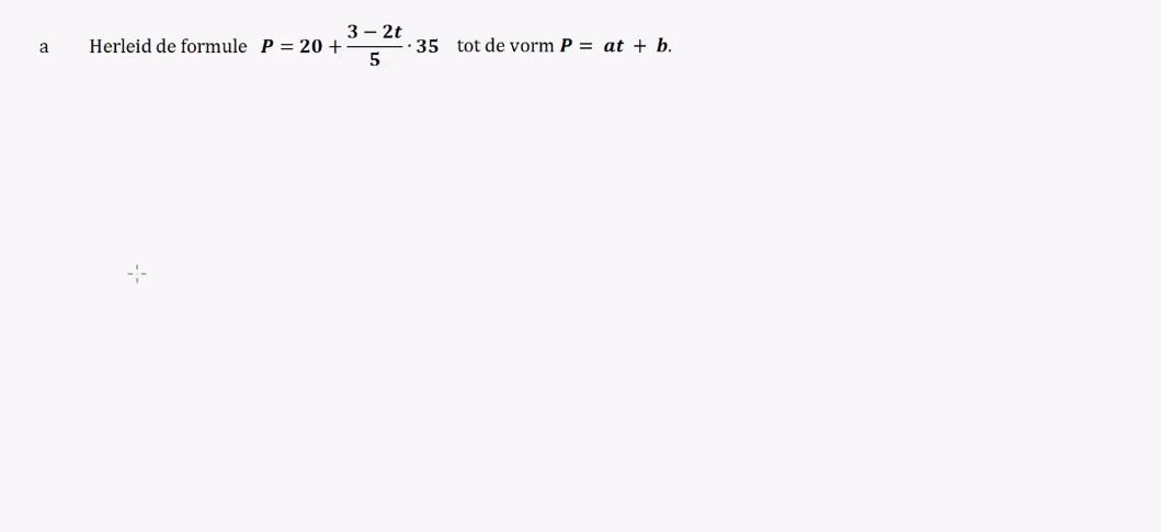 Herleiden en combineren van formules opgave 22