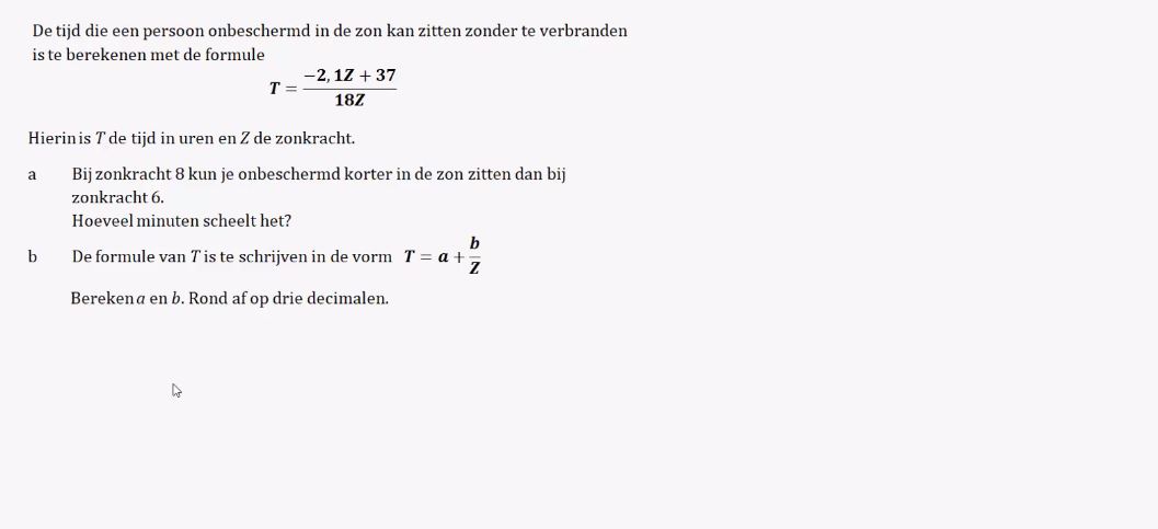 Herleiden en combineren van formules opgave 28