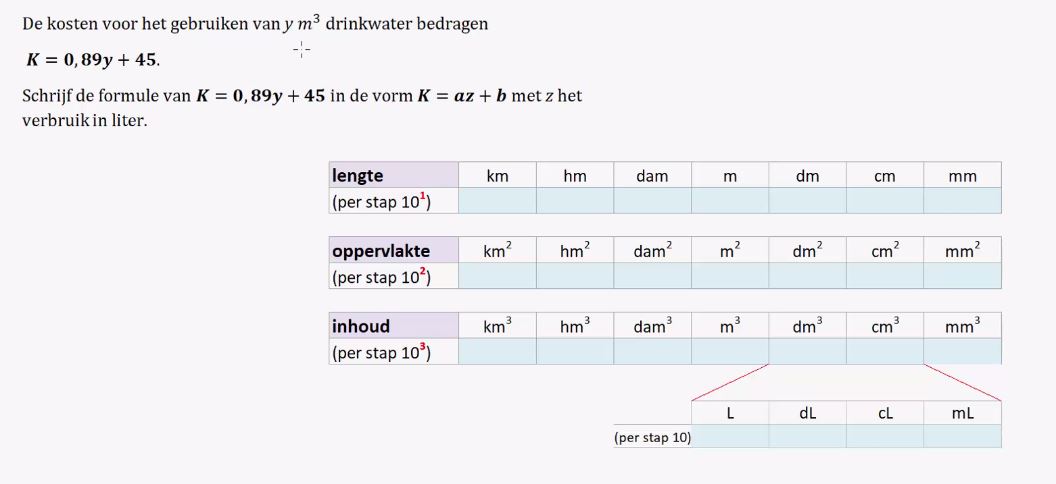Herleiden en combineren van formules opgave 30
