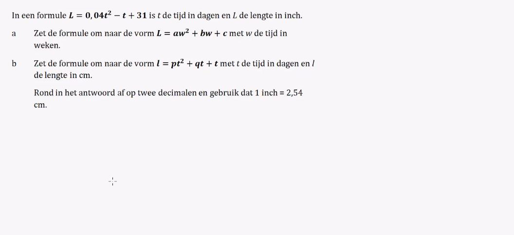 Herleiden en combineren van formules opgave 32