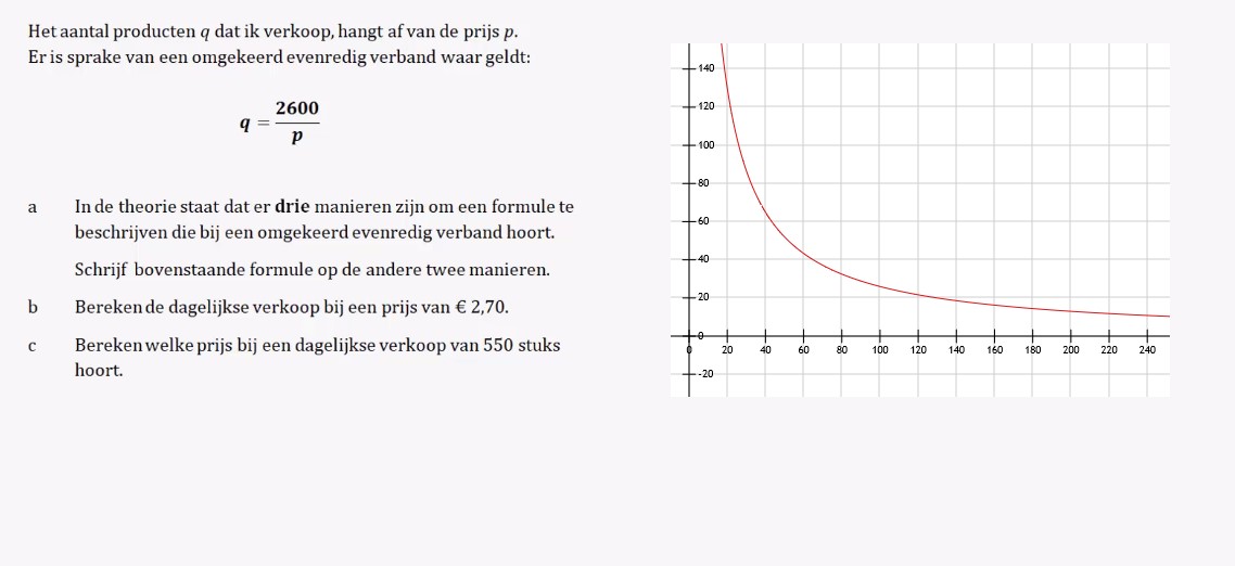 Evenredigheden opgave 36