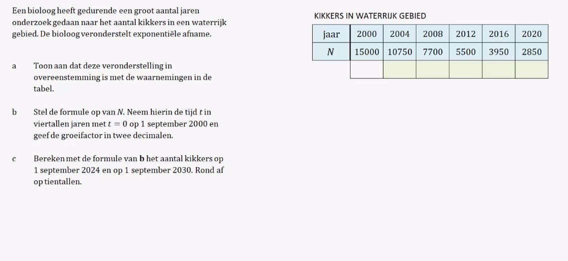 Voorkennis Opgave 5