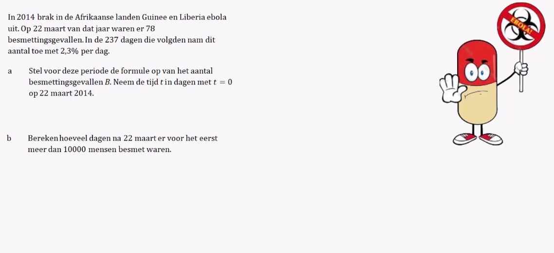 Groeifactoren en groeipercentages Opgave 6