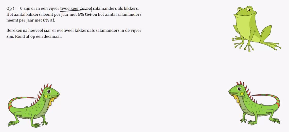 Groeifactoren en groeipercentages Opgave 9
