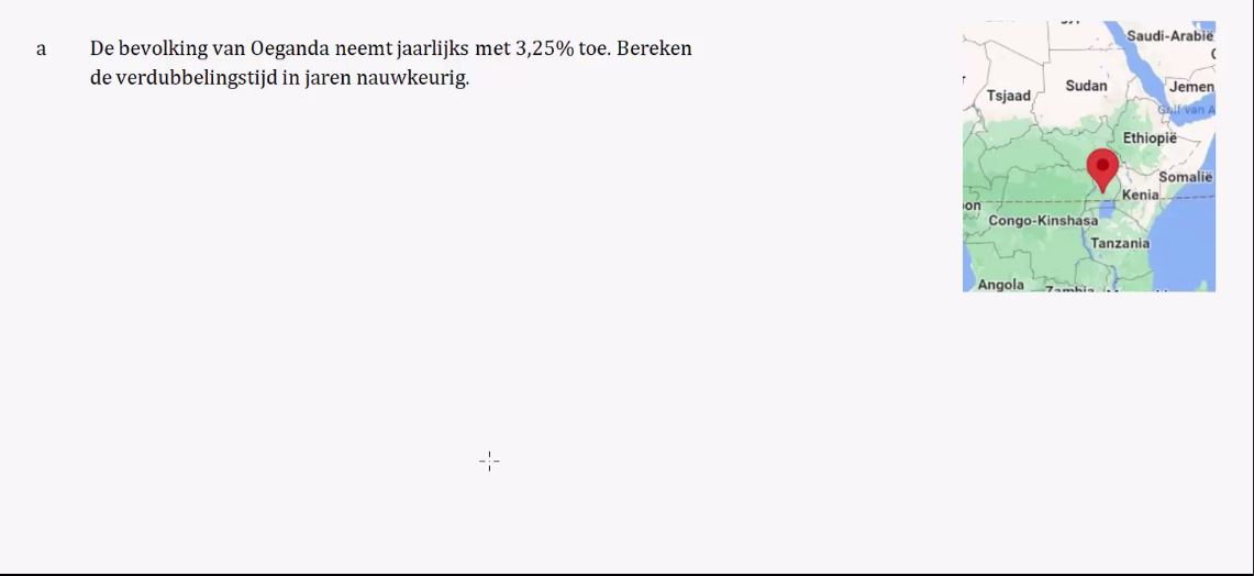 Groeifactoren en groeipercentages Opgave 24