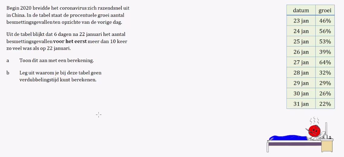 Groeifactoren en groeipercentages Opgave 27
