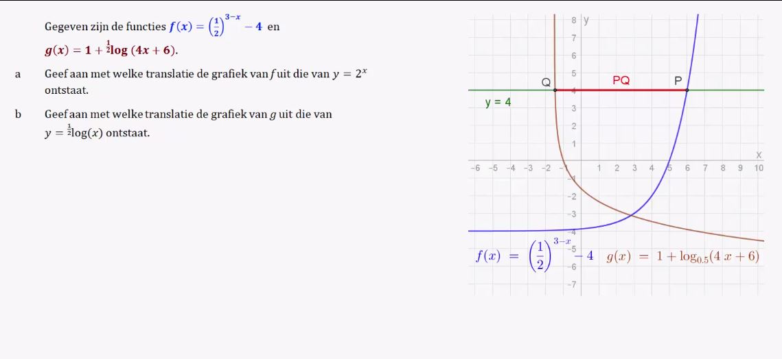Rekenregels voor logaritmen opgave 64