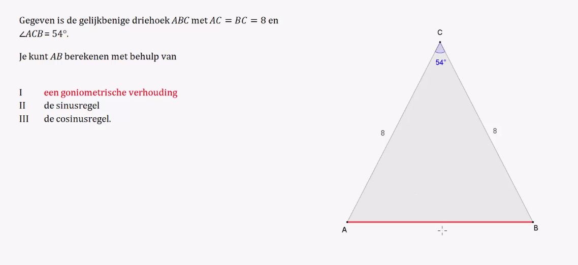 Afstanden en hoeken opgave 1