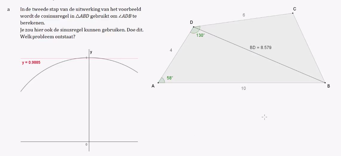 Afstanden en hoeken opgave 3