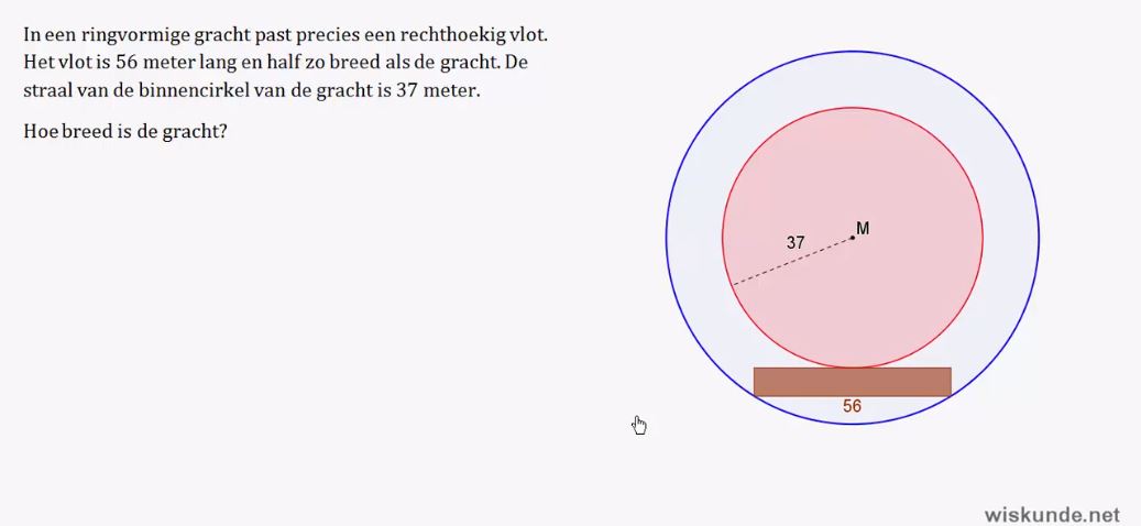 Vergelijkingen bij meetkunde opgave 23