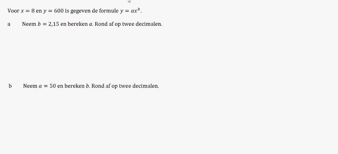 Evenredigheden Opgave 4