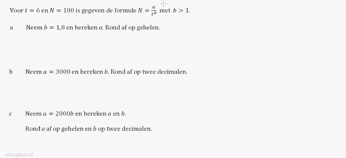 Evenredigheden Opgave 5