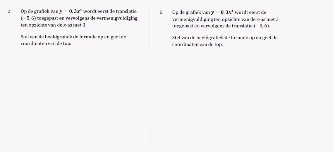 Standaardgrafieken en transformaties opgave 29