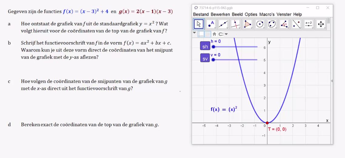 Tweede- en derdegraadsfuncties opgave 42