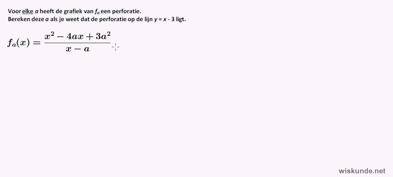 Limieten en perforaties opgave 14