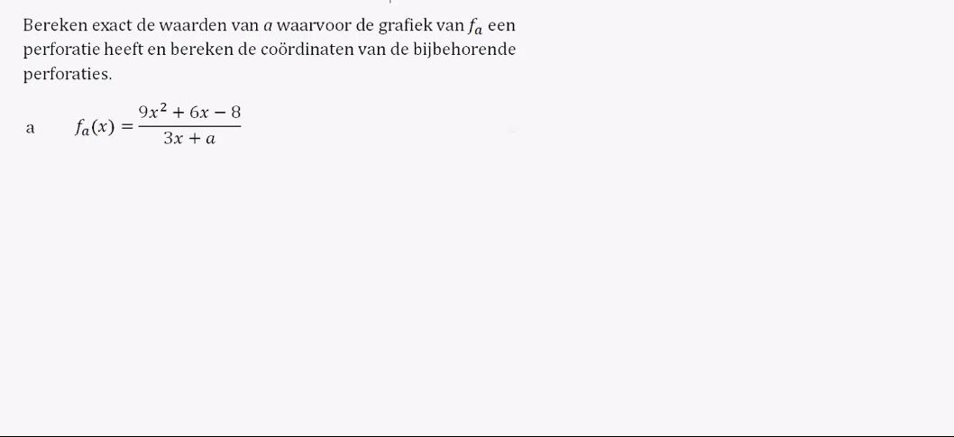 Limieten en perforaties opgave 12