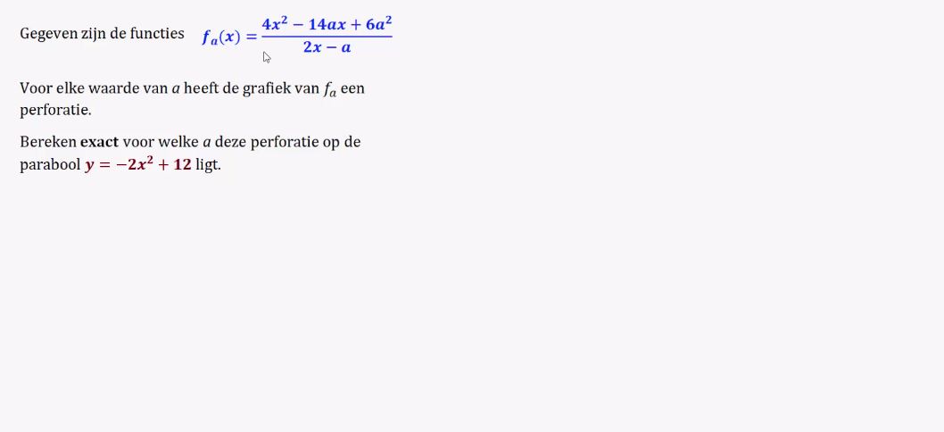 Limieten en perforaties opgave 16
