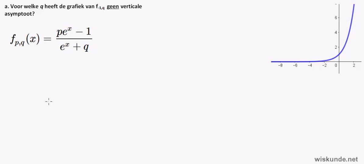 Limieten bij exponentiële en logaritmische functies opgave 54