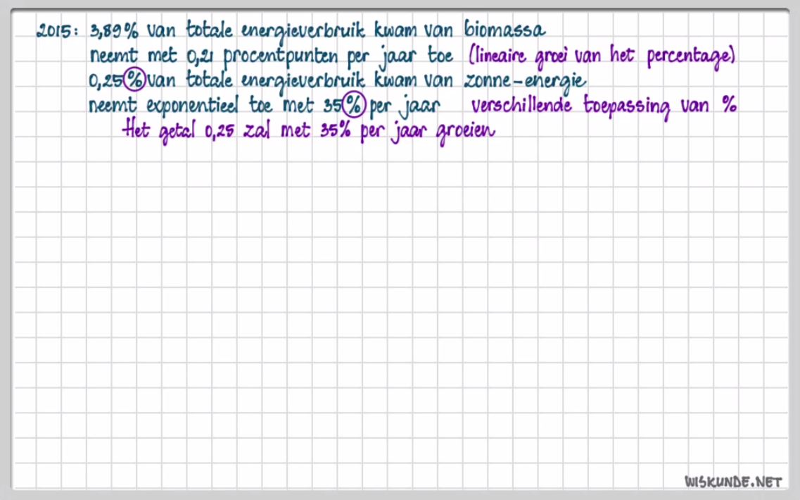 Exponentiële groei Opgave 9