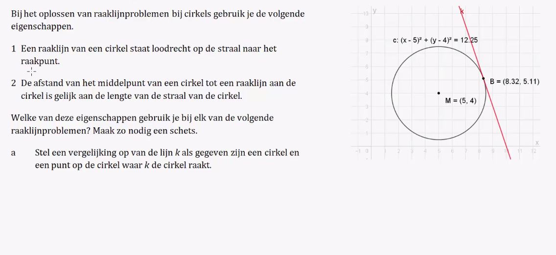 Cirkels en raaklijnen opgave 21