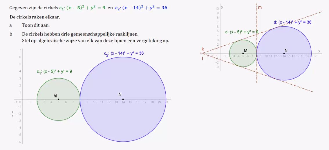 Cirkels en raaklijnen opgave 26
