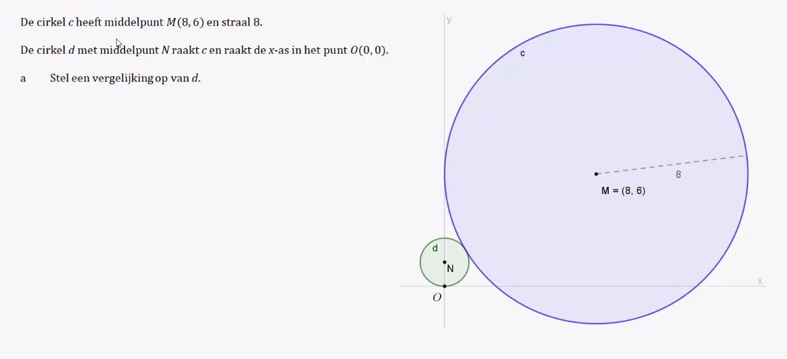 Cirkels en raaklijnen opgave 32