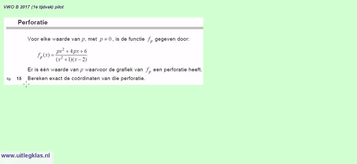 Functies en grafieken opgave 13